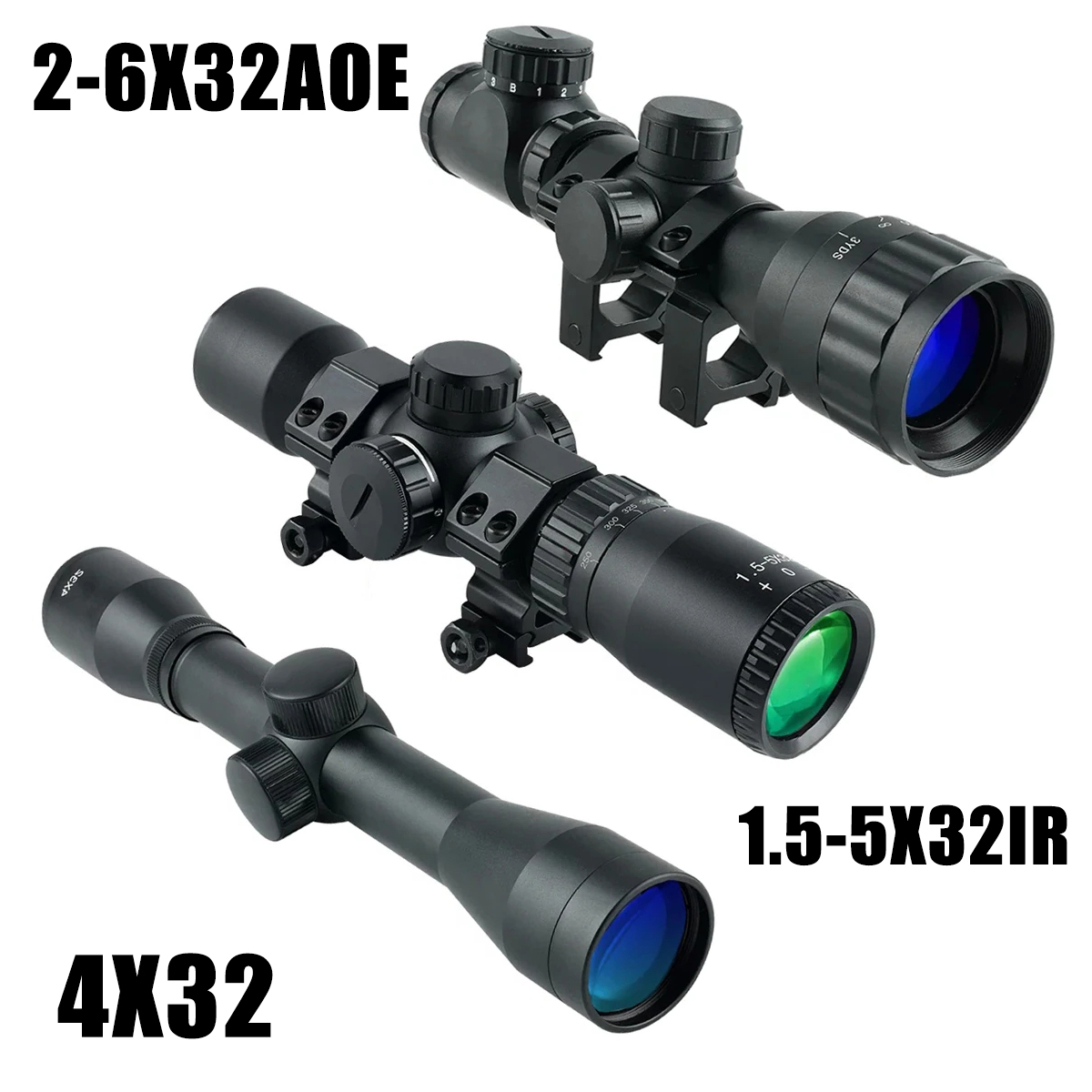 Crossbow Scope Sight - 2-6X32AOE Tatar Yayı Kısa Kapsamlar 4x32