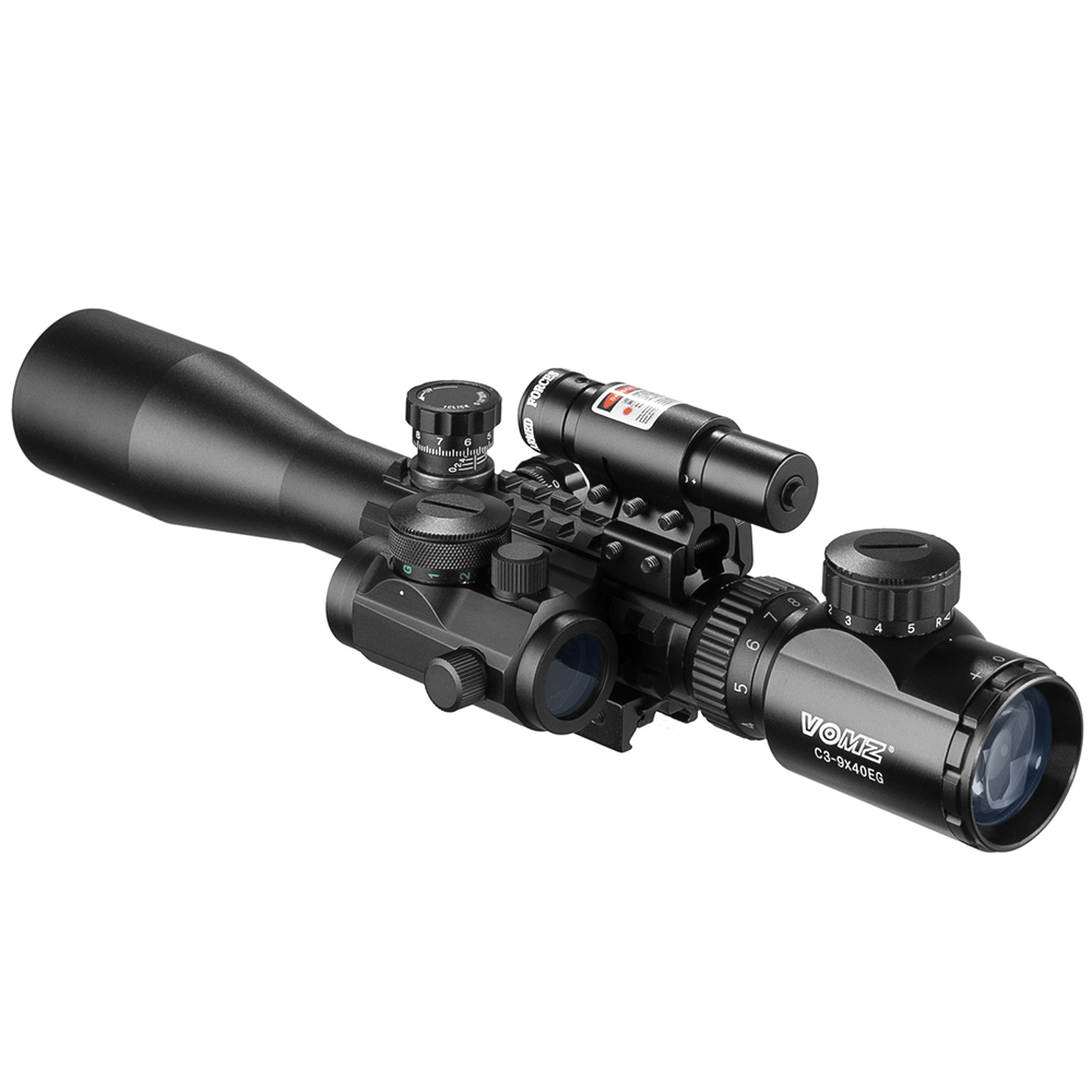 Crossbow Scope Sight - Vomz 3-9X40 Dürbün Kızılötesi Mesafe Ölçer