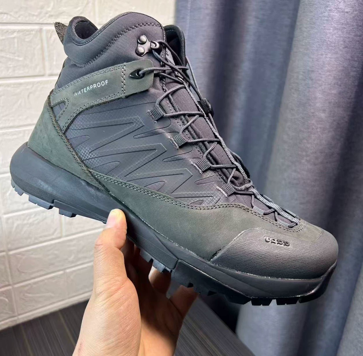 Outdoor Hunting Fabric - Yüksek Bilekli Deri Yürüyüş Ayakkabıları Erkek