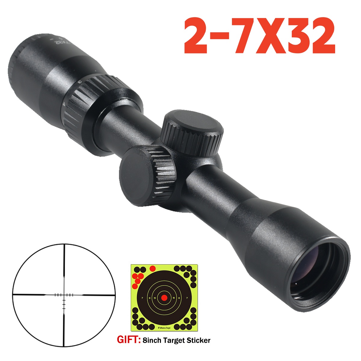Crossbow Scope Sight - Avcılık Taktik Dürbünü 2-7x32 Tüfek Dürbünü