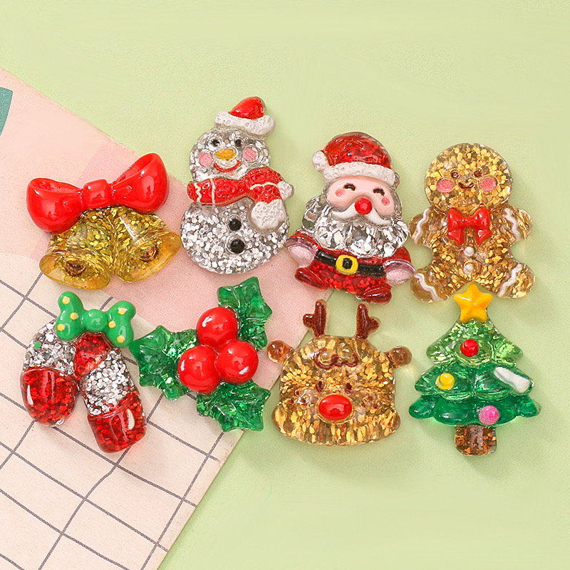 Elk Bugle Call - Reçine karikatür Santa ağaçları Elk kardan