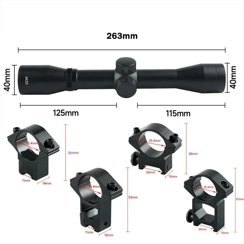 2-6X32AOE Tatar Yayı Kısa Kaps - Crossbow Scope Sight incelemesi ve fiyatı
