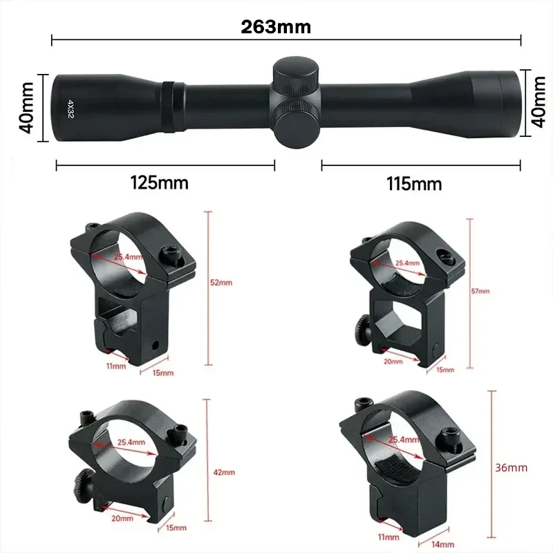 4x32 1.5-5x32IR 2-6X32AOE Takt - Crossbow Scope Sight incelemesi ve fiyatı