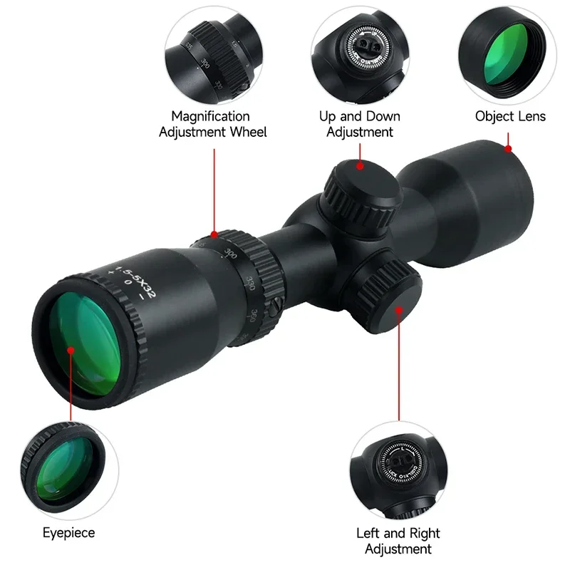 1.5-5X32 Dürbünlü Yaylı Tüfek  - Crossbow Scope Sight incelemesi ve fiyatı