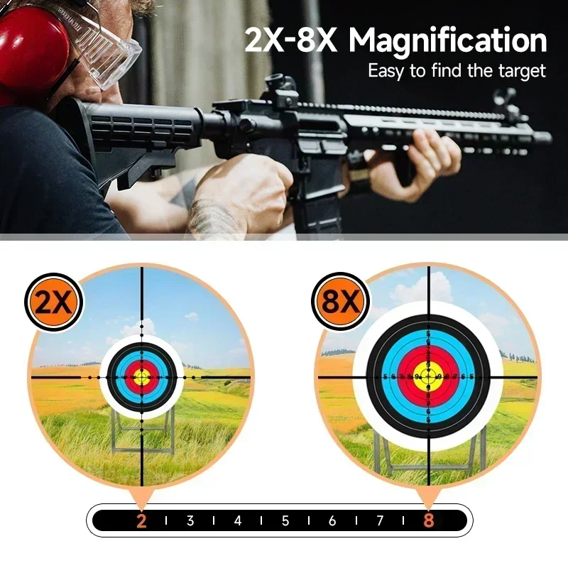 2-8x20IR Avcılık Tüfek Kapsaml - Crossbow Scope Sight incelemesi ve fiyatı